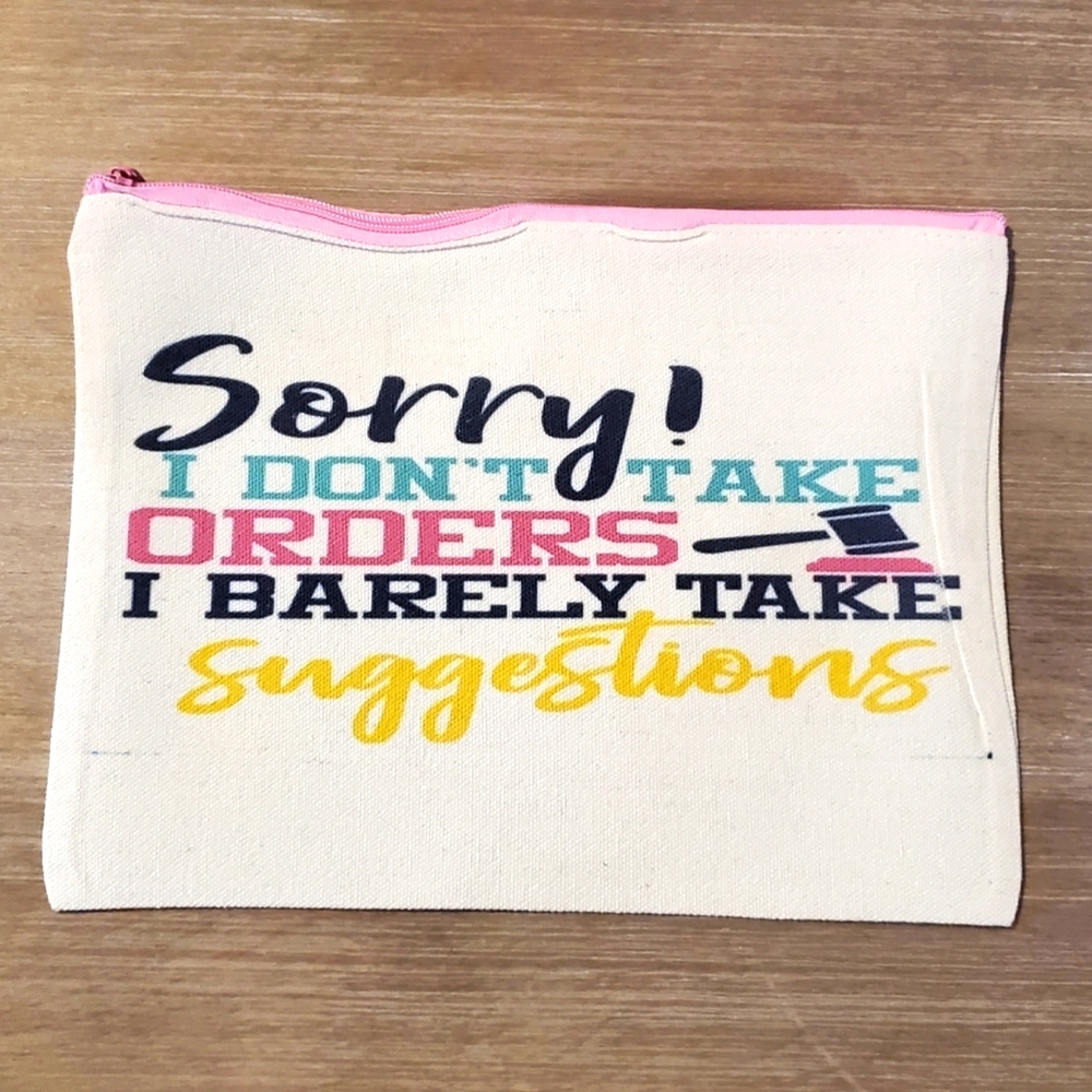 Hand-Sublimated Cosmetic/Pencil Bag Case